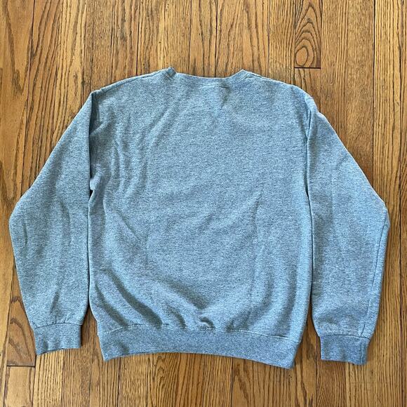 VTG 90s Ohio University Bobcats NCAA Heather Gray Green Crewneck Sweatshirt S - Picture 2 of 5